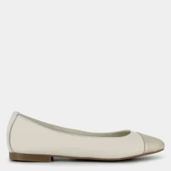 SIMONA- BALLERINA OFF WHITE/PLATINO GI-E25D-01