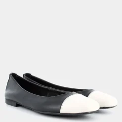 SIMONA- BALLERINA NERO/TAN GI-E25D-01