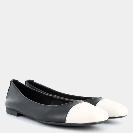SIMONA- BALLERINA NERO/TAN GI-E25D-01