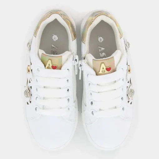 SNEAKERS BIANCO ORO AG17047