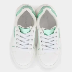 SNEAKERS BIANCO VERDE SM-E25B-06