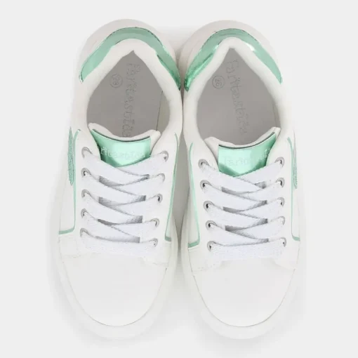 SNEAKERS BIANCO VERDE SM-E25B-06