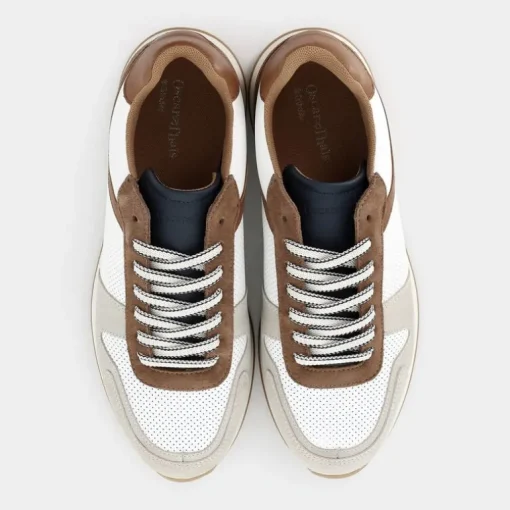 SNEAKERS BIANCO+BEIGE+MARRONE AC-E25U-10