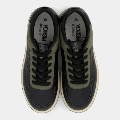 SNEAKERS NERO/VERDE OLIVA HZ-I24U-03