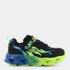 THERMO-FLASH- SPORTIVE Black Synthetic / Mesh / Blue & Lime Trim 400103L