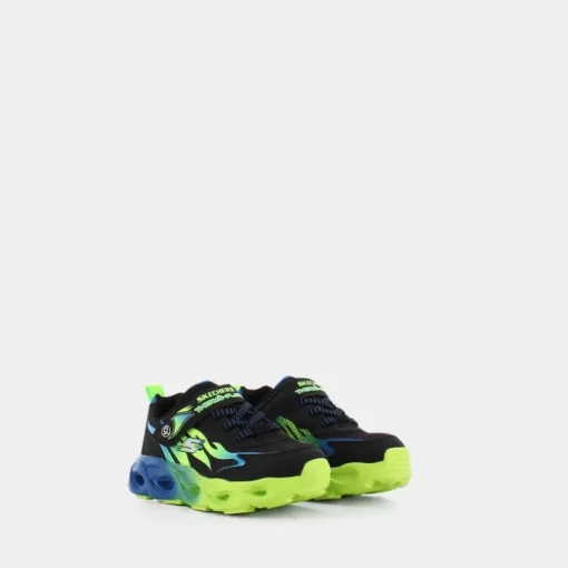 THERMO-FLASH- SPORTIVE Black Synthetic / Mesh / Blue & Lime Trim 400103L