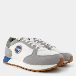 TRAVIS ORIGINALS- SNEAKERS WHITE / DARK DENIM / MILITARY GREEN TRAVIS
