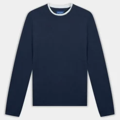 TWINN KNIT CREW NECK- MAGLIE E FELPE BLU 12227443