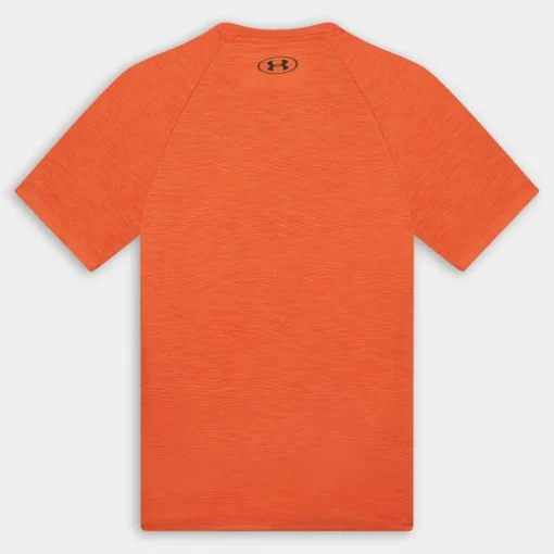 UA TECH TEXTURED SS- T-SHIRT FIRE/ARES RED 1382796