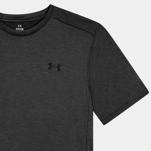 UA TECH VENT SS- T-SHIRT NERO 1376791