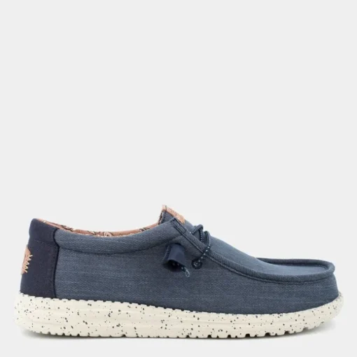 WALLY WASHED- MOCASSINI NAVY HD.40296