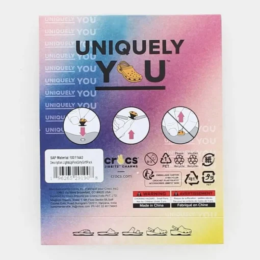 WAY OUT WEAR- JIBBITZ PER CROCS MULTICOLOR 3451